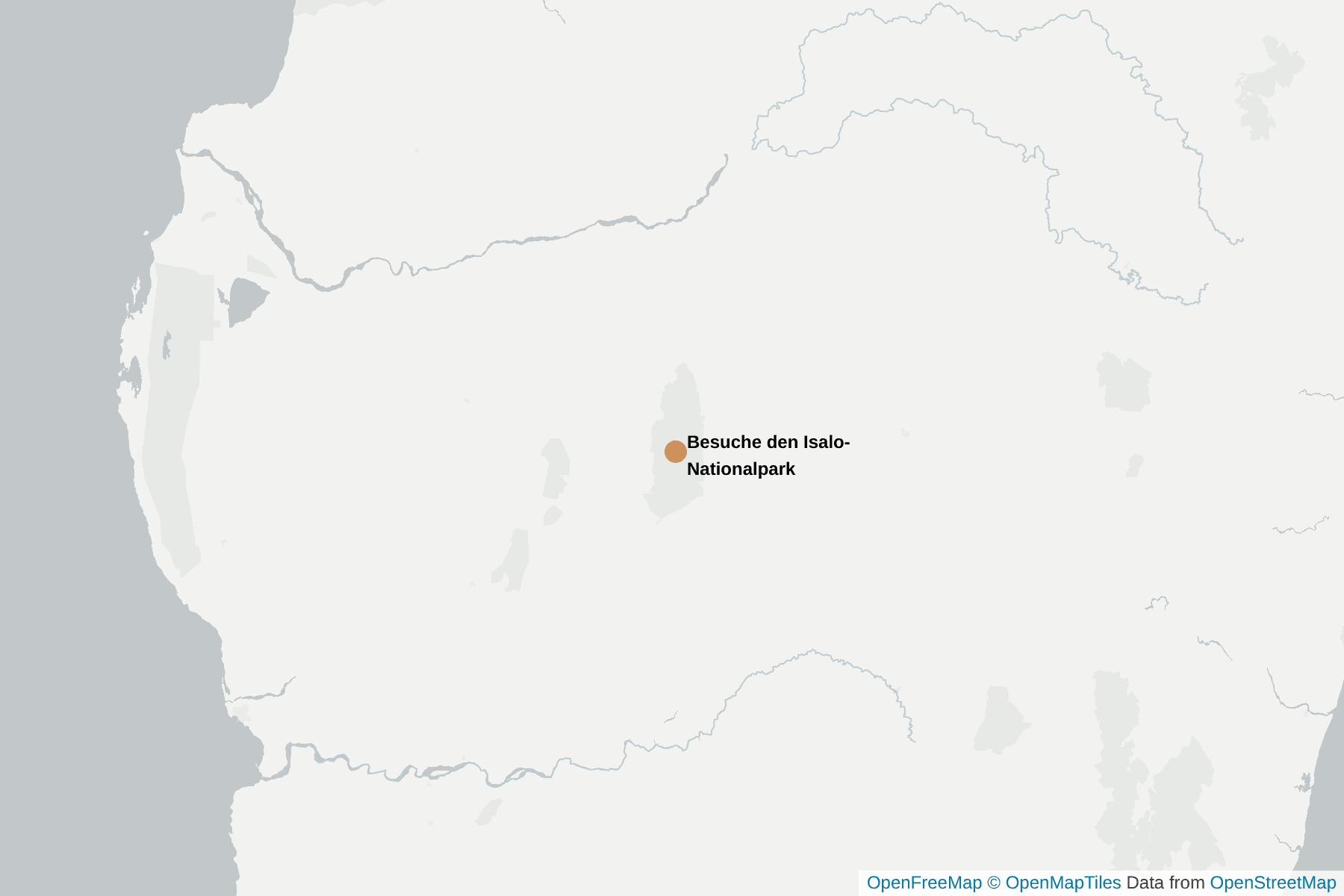 Karte von Besuche den Isalo-Nationalpark