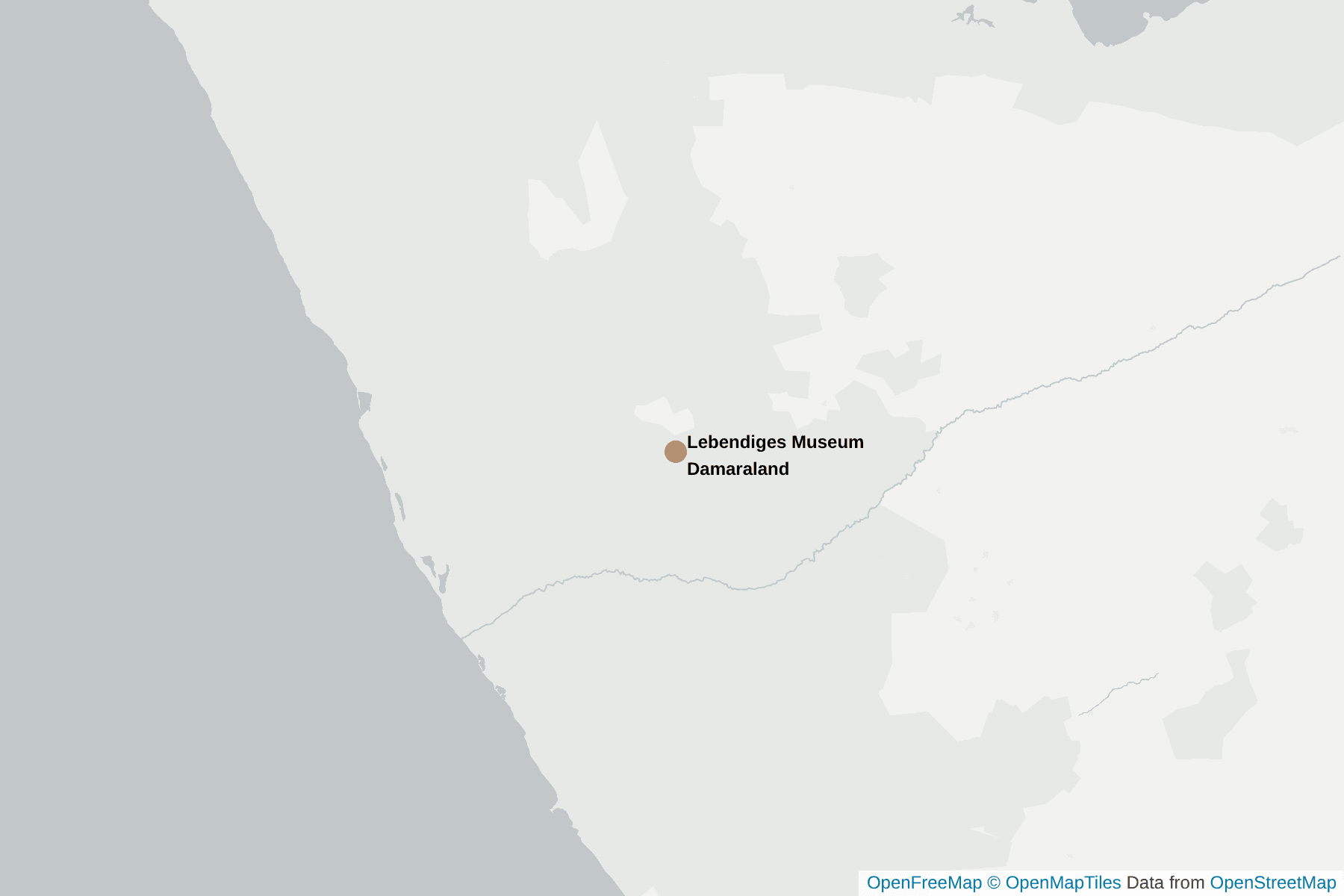 Karte von Lebendiges Museum Damaraland